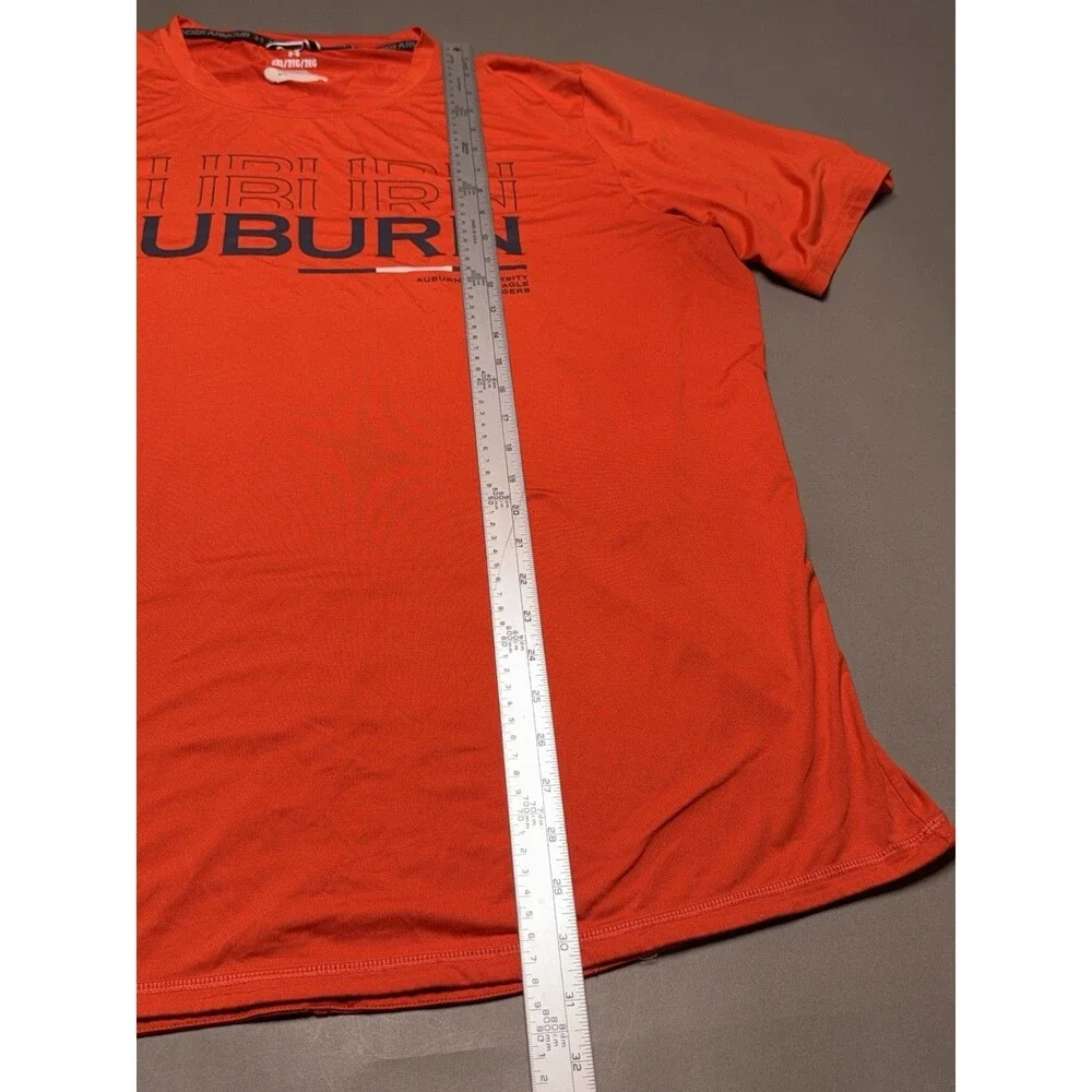 Team Issued Auburn Tigers Under Armour HeatGear Short Sleeve Shirt Men's 2XL
